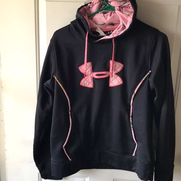 Under Armour XStorm Semi Fitted Pink Camo Quilted X Hoodie Women’s Large - Picture 1 of 6